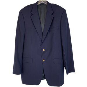 Burberrys Mens Vintage Navy Blazer Size 44 XLong Wool USA EUC